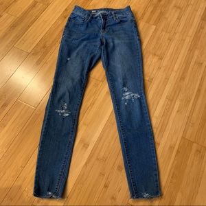 Old Navy Distressed Medium Wash Skinny Jeans